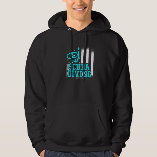 Scuba Diving Diver 3 Hoodie (Vorderseite)