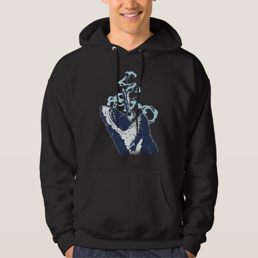 Scuba Diving Diver Shark Megalodon Hoodie (Vorderseite)
