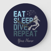 Scuba Diving Eat Sleep Dive Wiederholung Sprichwor