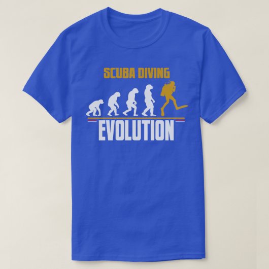 Scuba Diving Evolution 7 T-Shirt (Design vorne)
