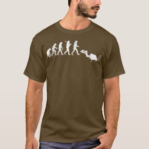 Scuba Diving Evolution Freedive Funny Dive Ozean T-Shirt
