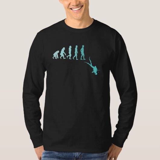 Scuba Diving Evolution T-Shirt (Vorderseite)