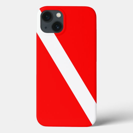Scuba Diving Flag Case-Mate iPhone Hülle (Rückseite)
