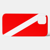 Scuba Diving Flag Case-Mate iPhone Hülle (Rückseite (Horizontal))