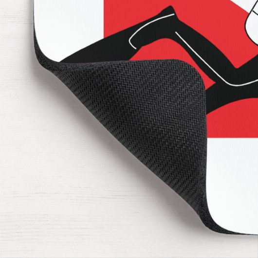 SCUBA Diving Flag mit männlichem SCUBA Diver Mousepad (Ecke)