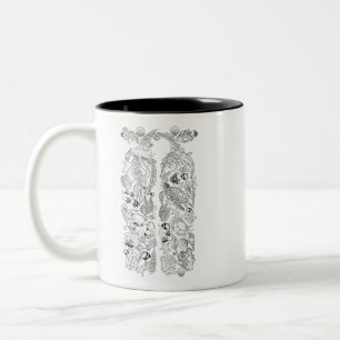 Scuba Diving Flaschen Meereslebewesen Design in sc Zweifarbige Tasse