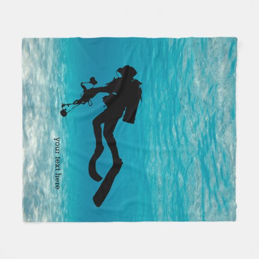 Scuba Diving Fleecedecke (Vorderseite (Horizontal))