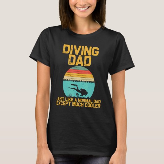 Scuba Diving For Dad Grandpa Underwater Divers T-Shirt (Vorderseite)