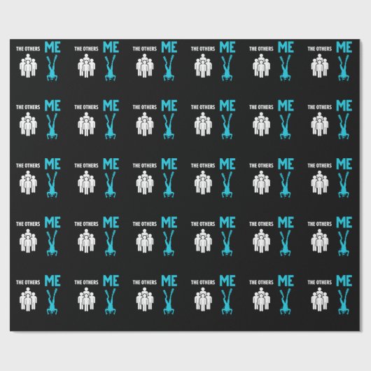 Scuba Diving Funny Diver Geschenkpapier (Flach)