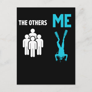 Scuba Diving Funny Diver Postkarte