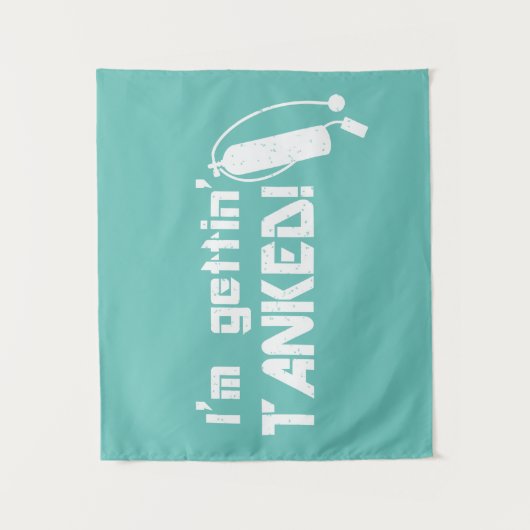 Scuba Diving Funny Zitat Wandteppich (Vorderseite)