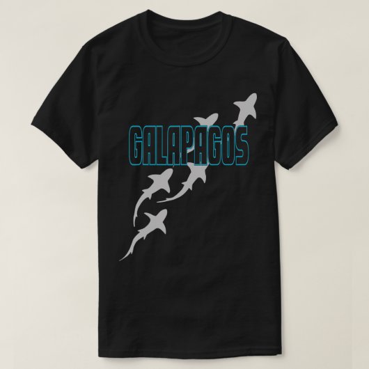 Scuba Diving Galapagos Haie in Galapagos Inseln T-Shirt (Design vorne)