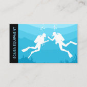 Scuba Diving Gear Equipment Business Cards Visitenkarte (Vorderseite)