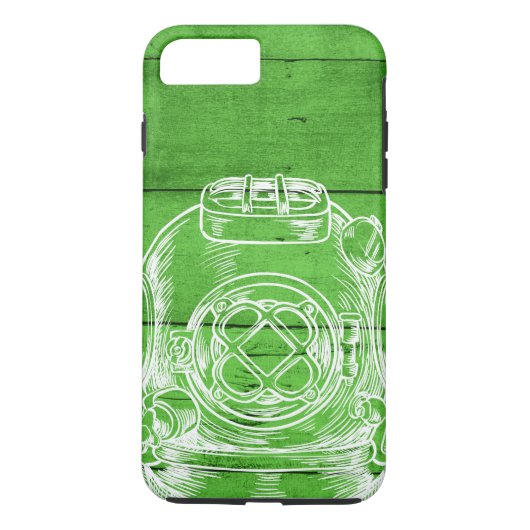 Scuba diving green iPhone 8Plus/7 Plus Case (Rückseite)