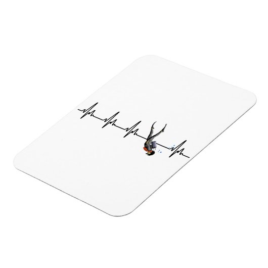 SCUBA Diving Heartbeat Magnet (Linke Seite)