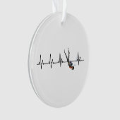 SCUBA Diving Heartbeat Ornament (Vorderseite)