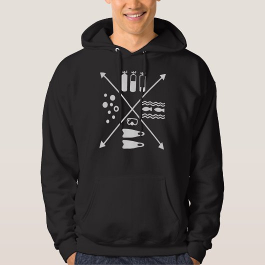 Scuba Diving Hoodie (Vorderseite)