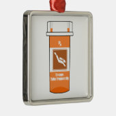 Scuba Diving Is My Drug Ornament Aus Metall (Rechts)