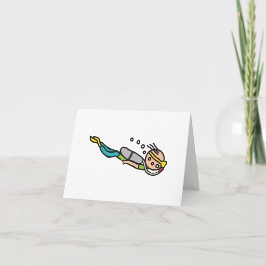 Scuba Diving Karte (Vorderseite)