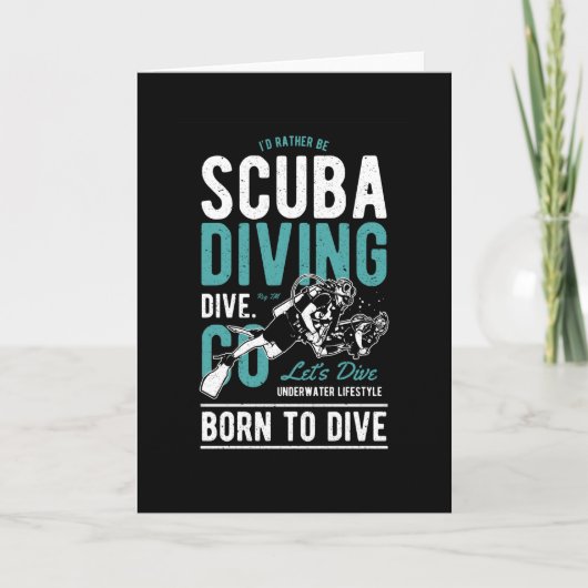 Scuba Diving Karte (Vorderseite)