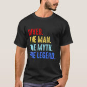 Scuba Diving Man Myth Legend Diver Funny Geschenk T-Shirt (Vorderseite)