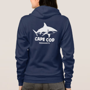 Scuba Diving Mit großen weißen Haien - Cape Cod Hoodie