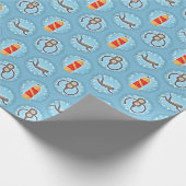Scuba Diving Pattern - Niedliches Thema Geschenkpapier (Ecke)