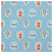 Scuba Diving Pattern - Niedliches Thema Stoff (Muster)
