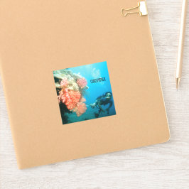Scuba Diving Personalisiert Aufkleber