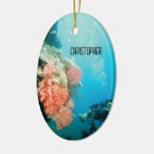 Scuba Diving Personalisiert Keramik Ornament (Links)