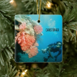 Scuba Diving Personalisiert Keramikornament