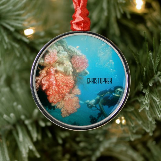 Scuba Diving Personalisiert Ornament Aus Metall (Baum)