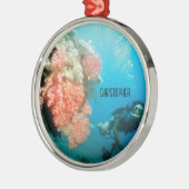 Scuba Diving Personalisiert Ornament Aus Metall (Links)