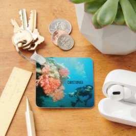 Scuba Diving Personalisiert Schlüsselanhänger