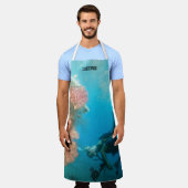 Scuba Diving Personalisiert Schürze (Getragen)