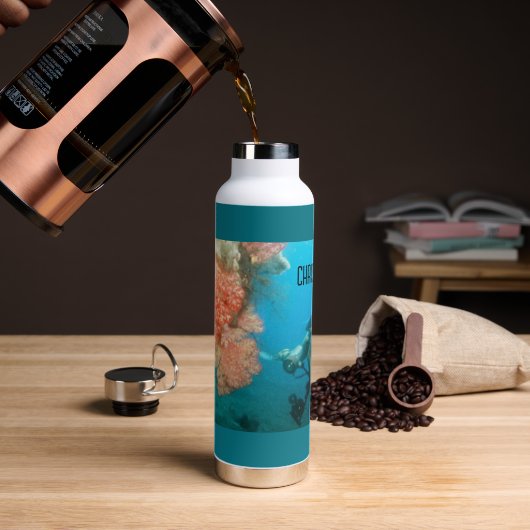 Scuba Diving Personalisiert Trinkflasche (Kaffee)