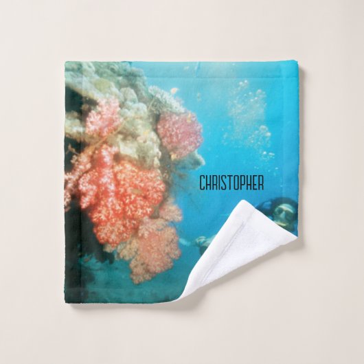 Scuba Diving Personalisiert Waschlappen (Waschlappen)