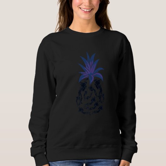 Scuba Diving Pineapple Graphic for Scuba Divers Di Sweatshirt (Vorderseite)