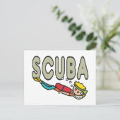 Scuba Diving Postkarte (Stehend Vorderseite)