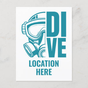Scuba Diving Postkarte
