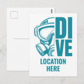 Scuba Diving Postkarte (Vorne/Hinten)