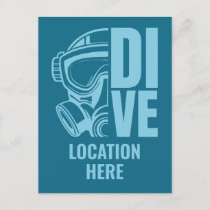 Scuba Diving Postkarte