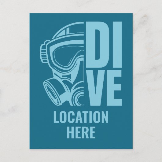 Scuba Diving Postkarte (Vorderseite)