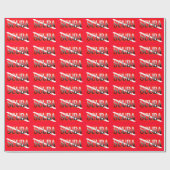 SCUBA DIVING RED SYMBOL FLAGPATTERN GESCHENKPAPIER (Flach)