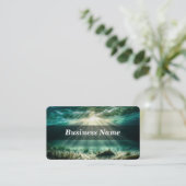 Scuba Diving / Schnorcheln Business Card Visitenkarte (Stehend Vorderseite)