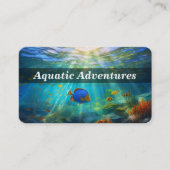 Scuba Diving / Schnorcheln Business Card Visitenkarte (Vorderseite)