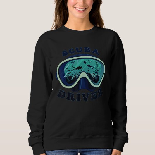 Scuba Diving scuba Diver Underwater Divers Mask Sweatshirt (Vorderseite)