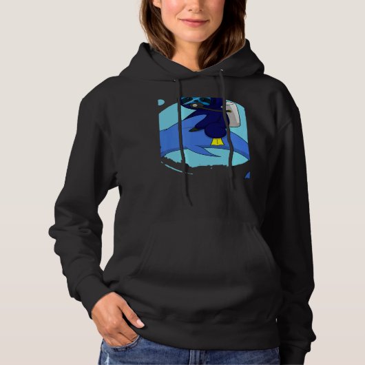 Scuba Diving Snorkeling Sloth Lazy Tired Dive Slee Hoodie (Vorderseite)