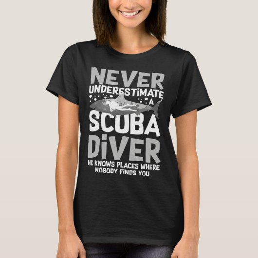 Scuba Diving Snorkeling Underwater Diving T-Shirt (Vorderseite)