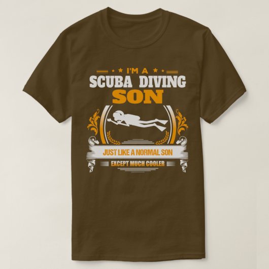 Scuba Diving Son Weihnachtsgeschenk oder Geburtsta T-Shirt (Design vorne)